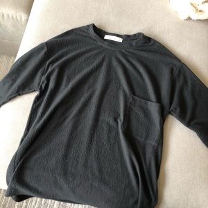 Free People Beach Black Oversized Tunic NWOT